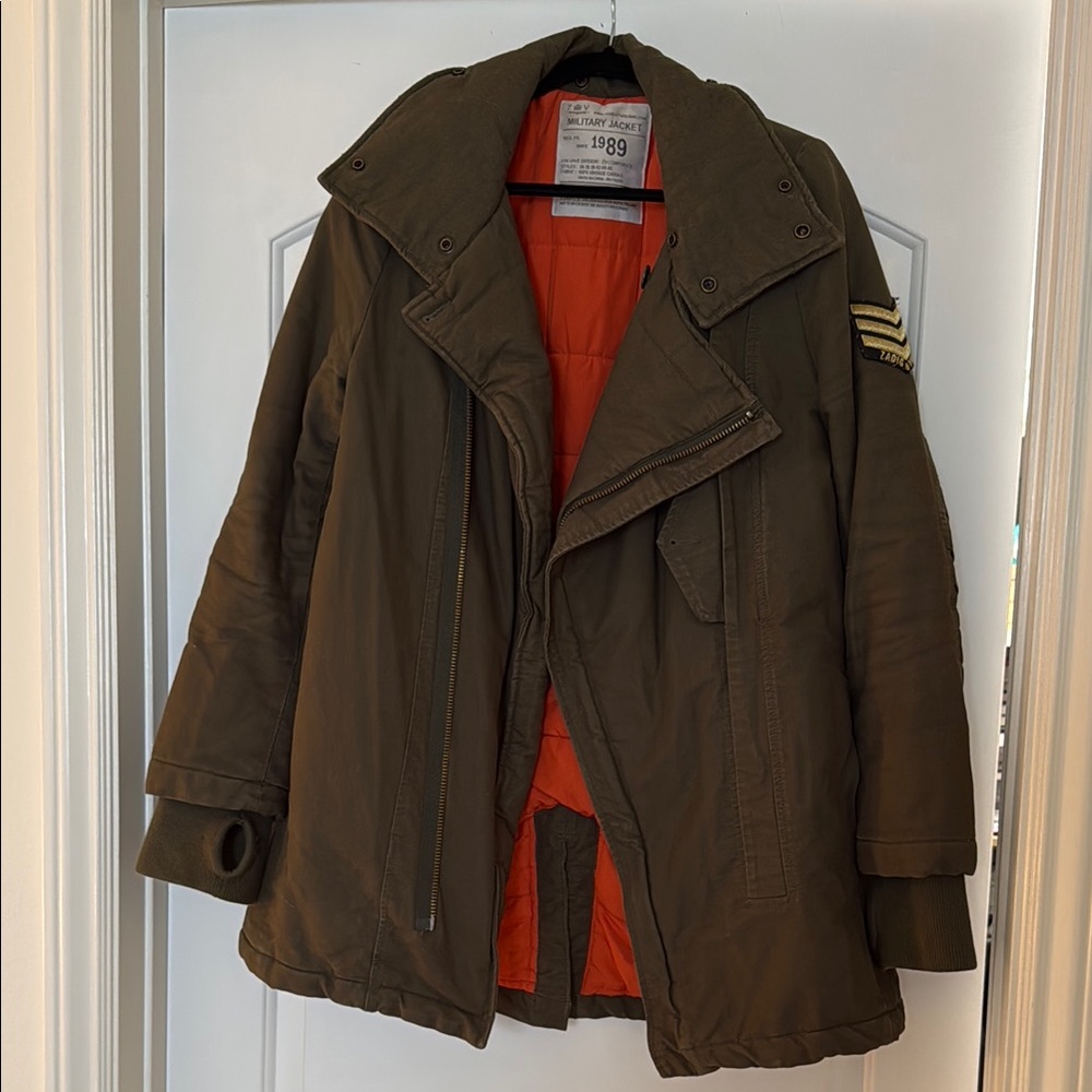 Zadig & Voltaire Olive Green Military Jacket
